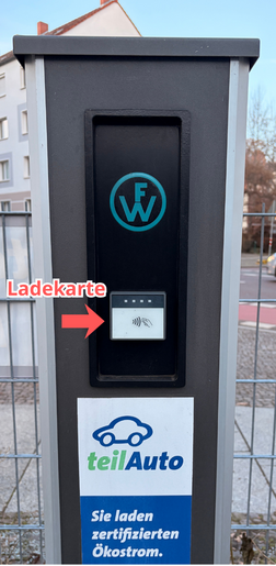 Darstellung der Ladesäule Typ WW1.