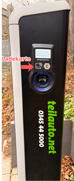 Darstellung der Ladesäule Typ ME1.